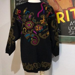 Vintage Kitty Hawk by Vivian Wang Knit Sweater